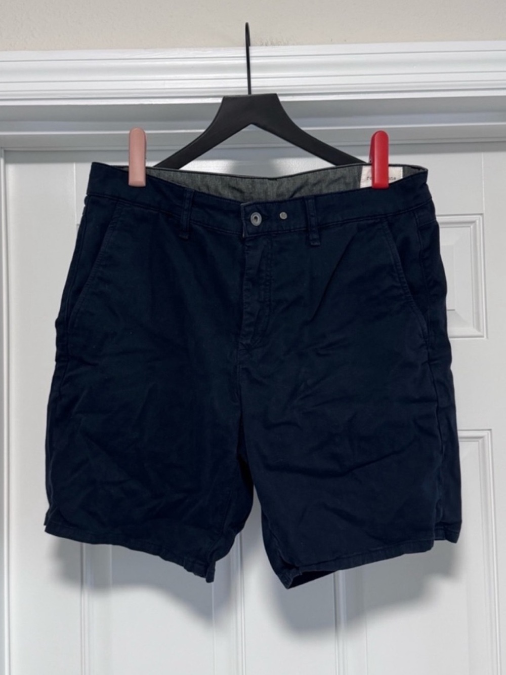 rag & bone New York Mens Chino Shorts Size 34 Salute Navy Blue EUC
